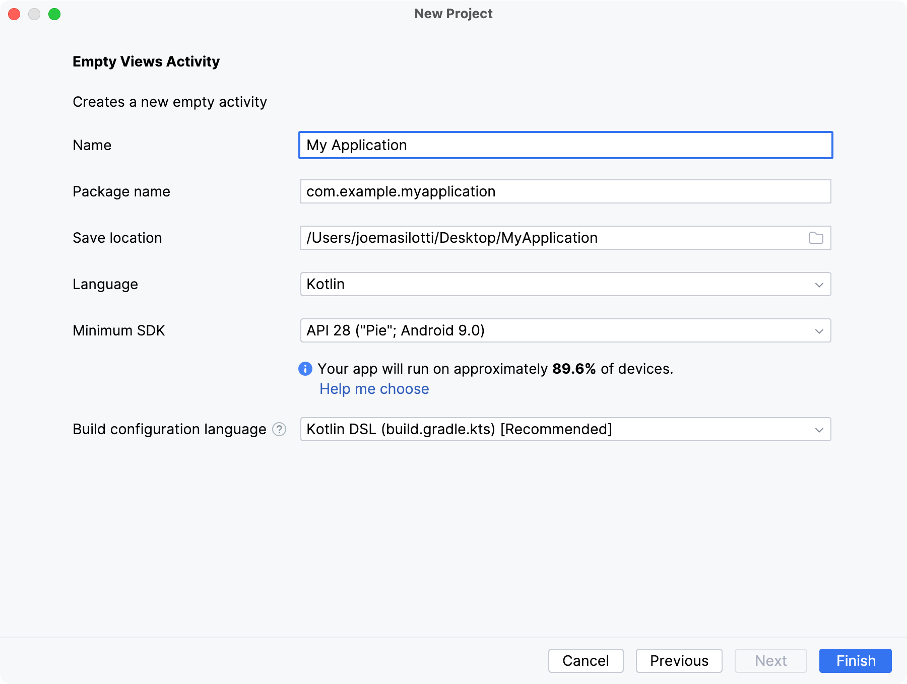 Configure Android Studio project