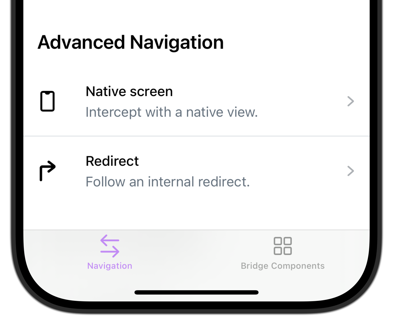 Hotwire Native tabs on iOS